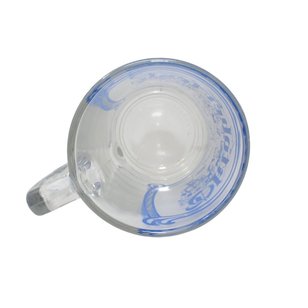 Vintage Oktoberfest Clear Glass Beer Stein Party Scene Graphic Made In Canada - Picture 3 of 4